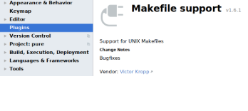 "Makefile support" plugin configuration dialog in GoLand