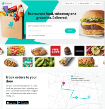Home page Deliveroo UK